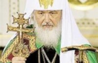 Патриарх Кирилл совешает литургию в Корецком монастыре