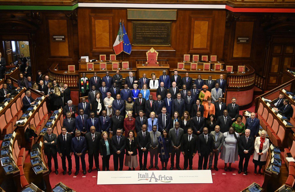 Учасники Італійсько-Африканського саміту у Римі
