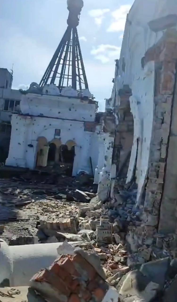 У Покровську через російські атаки зруйнований Покрово-Микільський храм 