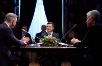 Зеленский встретился с президентами Польши и Литвы в госрезиденции "Синегора"