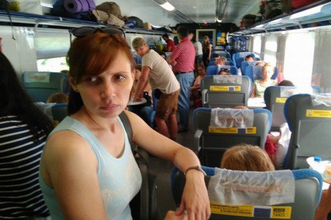 Частині пасажирів поїзда Одеса - Київ довелося їхати стоячи через полом "Тарпана"