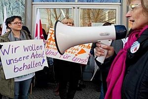 Немецкие профсоюзы устроили забастовки по всей Германии