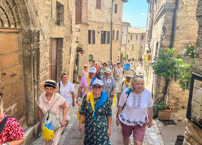 Українські паломники в Римі. 