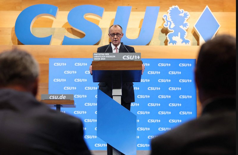 Канцлер ФРН Фрідріх Мерц на партійній конференції ХДС/ХСС 13 грудня