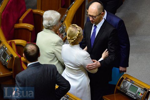 Яценюк об отношениях с Тимошенко: я на нее не обижаюсь