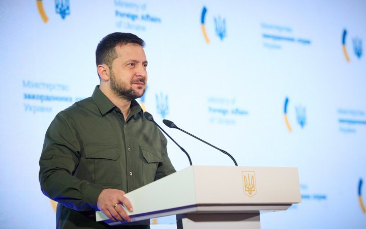 Володимир Зеленський окреслив завдання, які стоять перед  українськими дипломатами наступного року