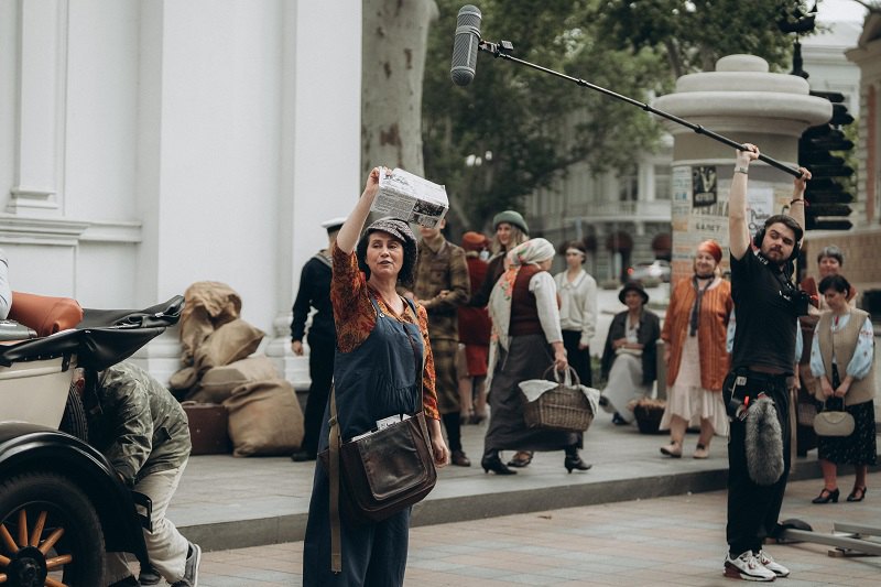 Зйомки фільму «Довженко»