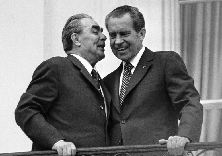 Леонід Брежнєв і Річард Ніксон, 1973 рік.