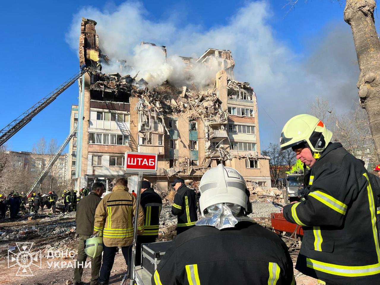 Наслідки російського удару по Тернополю 