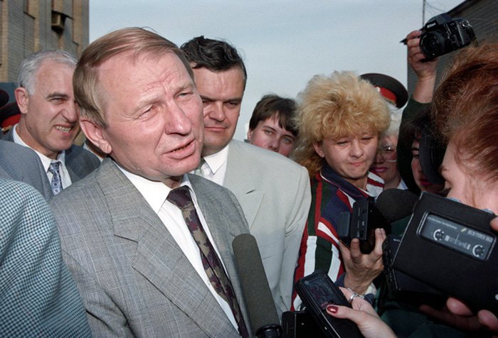Леонида Кучма отвечает на вопросы журналистов, 11 июля 1994.
