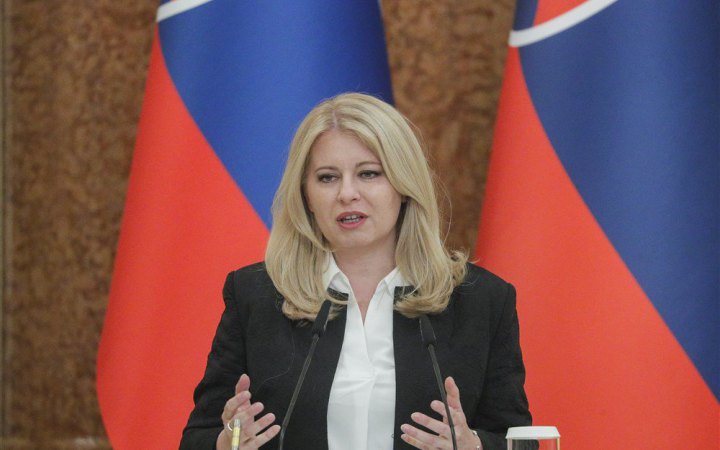 Президентка Словаччини заявила, що це не її повноваження ухвалювати рішення про надання військової допомоги