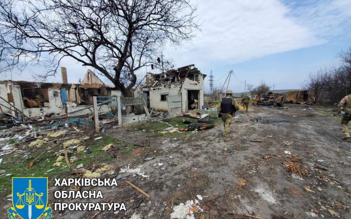 Прокуратура розпочала розслідування за фактом майже повного знищення окупантами села Вільхівка на Харківщині