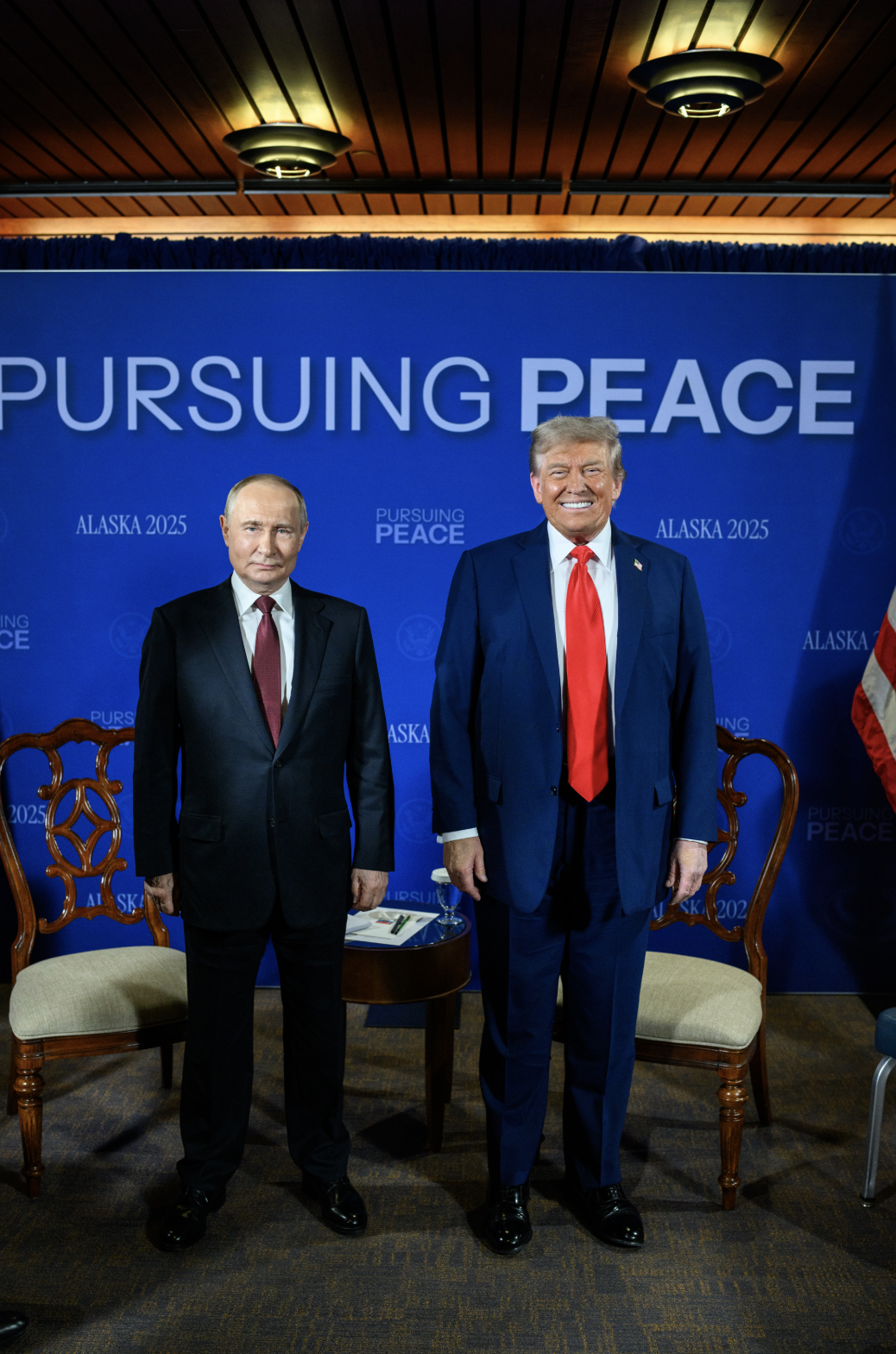 Зустріч Дональда Трамп із Володимиром Путіним, Аляска, 15 серпня