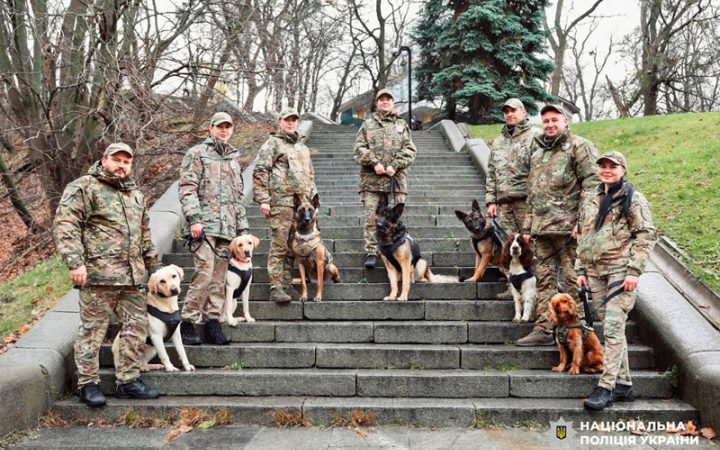У Києві службові собаки Нацполіції знайшли понад 50 кг наркотиків від початку року
