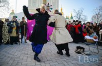 На Софийской площади в Киеве отпраздновали Рождество