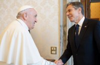 Госсекретарь США Блинкен встретился в Ватикане с Папой Римским Франциском