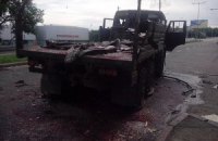 В Донецке взорвали "КамАЗ" с боевиками 
