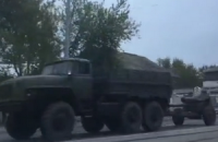 Боевики повезли в сторону Донецкого аэропорта гаубицы