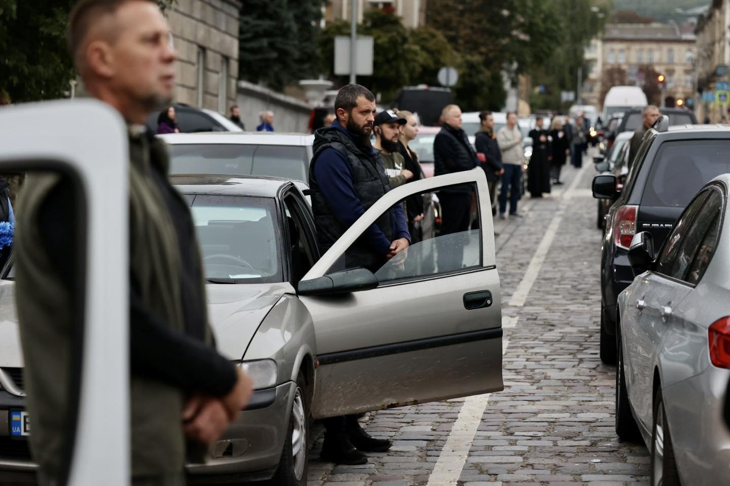 Транспорт зупинився під час хвилини мовчання у Львові.