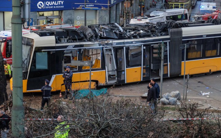 У Мілані внаслідок аварії трамвая загинули двоє людей