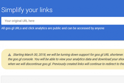 Google закриває свій сервіс для скорочення довгих посилань goo.gl