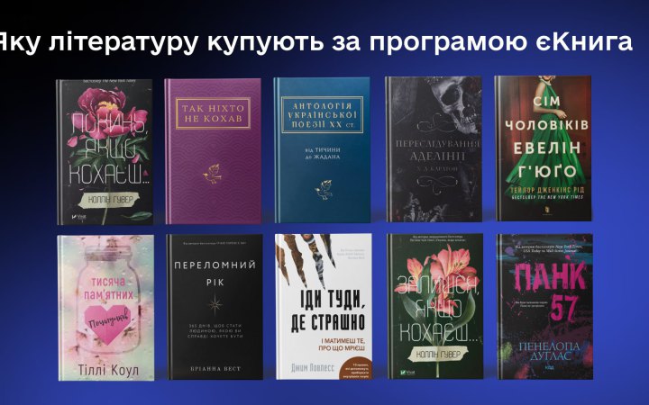 Український інститут книги назвав 50 видань, які найчастіше купують за програмою єКнига (оновлено)