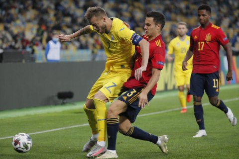 Ярмоленко против испанцев отыграл юбилейный матч за сборную Украины и отдал юбилейную  голевую передачу