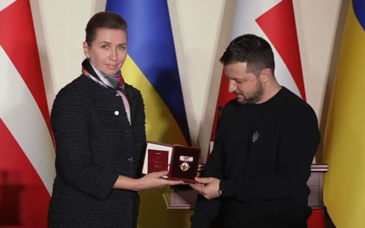 Зеленський нагородив прем’єр-міністерку Данії орденом княгині Ольги