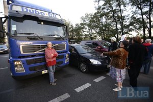 В Херсонской области фермеры заблокировали трассу на Крым