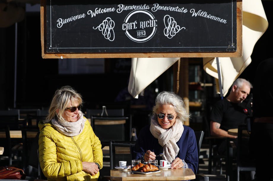  Відкриття терас ресторанів і барів у Монпельє, Франція, 18 травня 2021 року