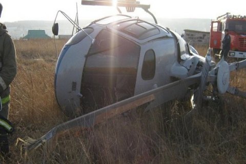 У Хмельницькій області впав вертоліт, пілот у лікарні