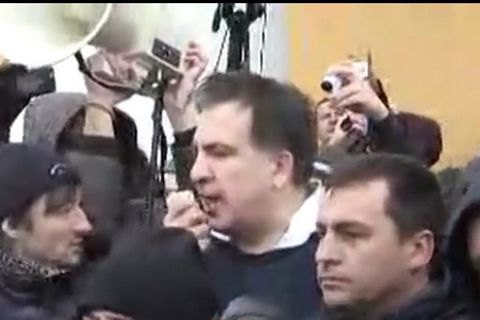 Саакашвили решил остаться в лагере у Рады