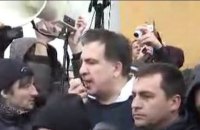 Саакашвили решил остаться в лагере у Рады
