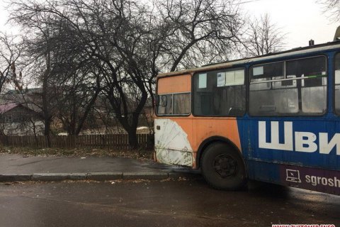 В Житомире из-за гололеда остановился общественный транспорт