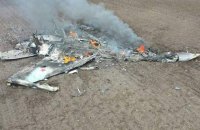 Олещук оприлюднив відео палаючого російського літака Су-34