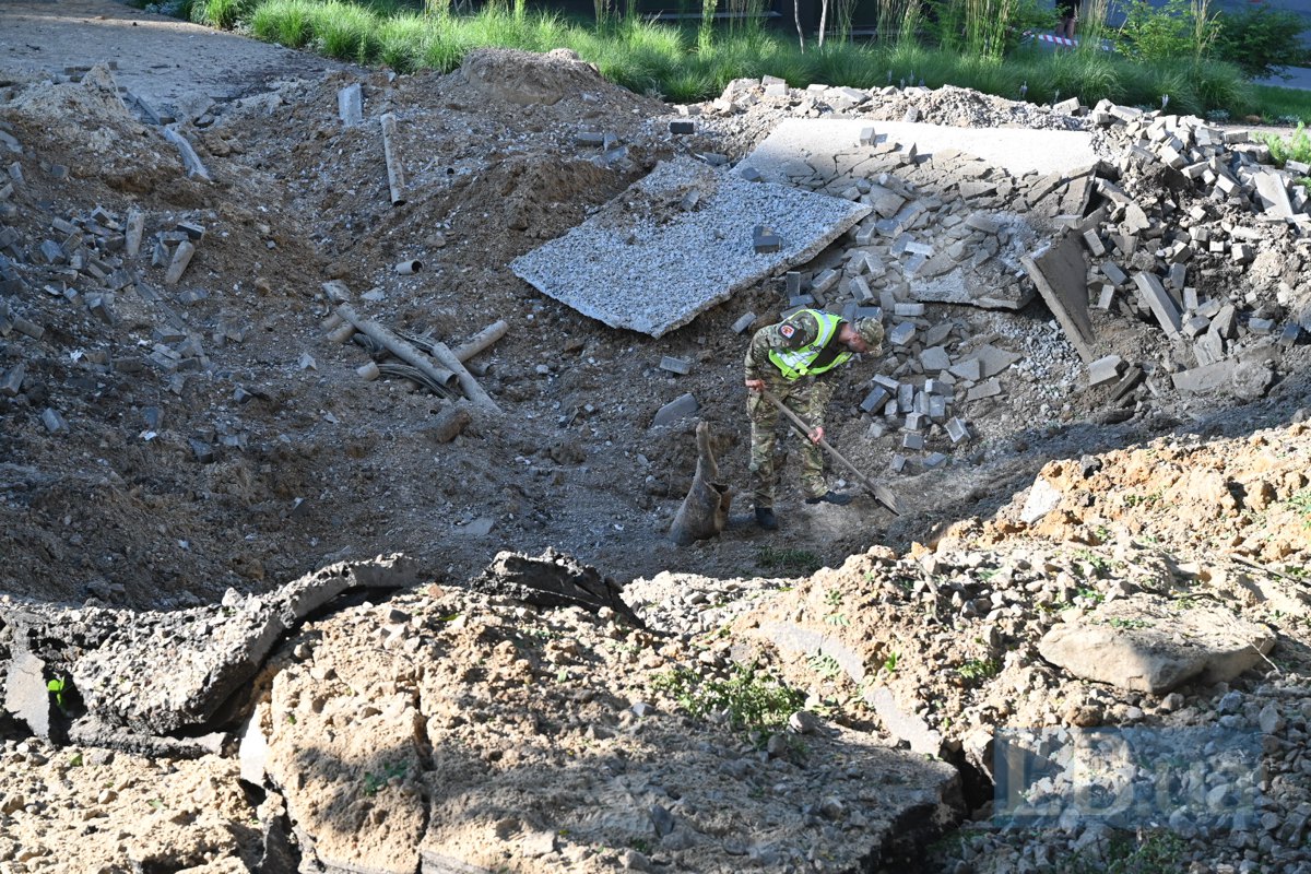 Наслідки обстрілу Києва, Печерський район, 2 липня