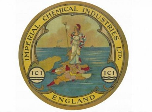 Знак Imperial Chemical Industries, який уособлював, що компанія допомагає Британії управляти хвилями у дні великих випробувань