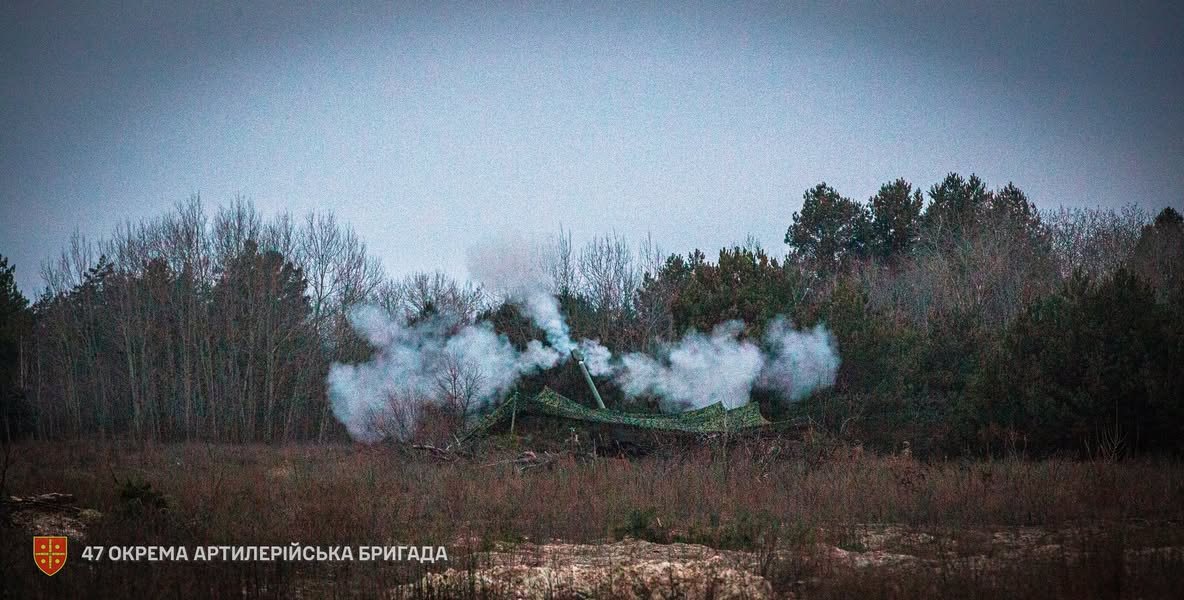 Причіпна гармата «Богдана-Б» під час стрільб