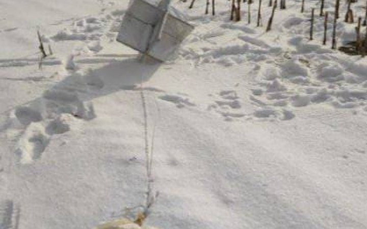 Українські військові показали збиту повітряну кулю росіян