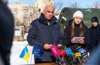 Генсек Ради Європи побував у наметовому містечку в Києві