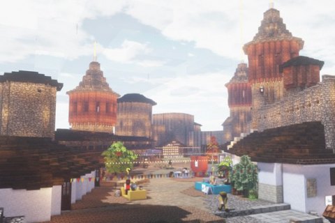 ​В игре Minecraft воссоздали Каменец-Подольскую крепость и провели украинский музыкальный фестиваль Respublika