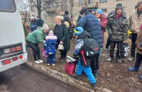 Из Волновахского района полиция помогла эвакуировать почти полторы сотни жителей
