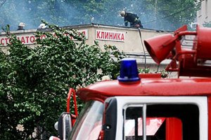 В Одессе горела поликлиника медуниверситета 
