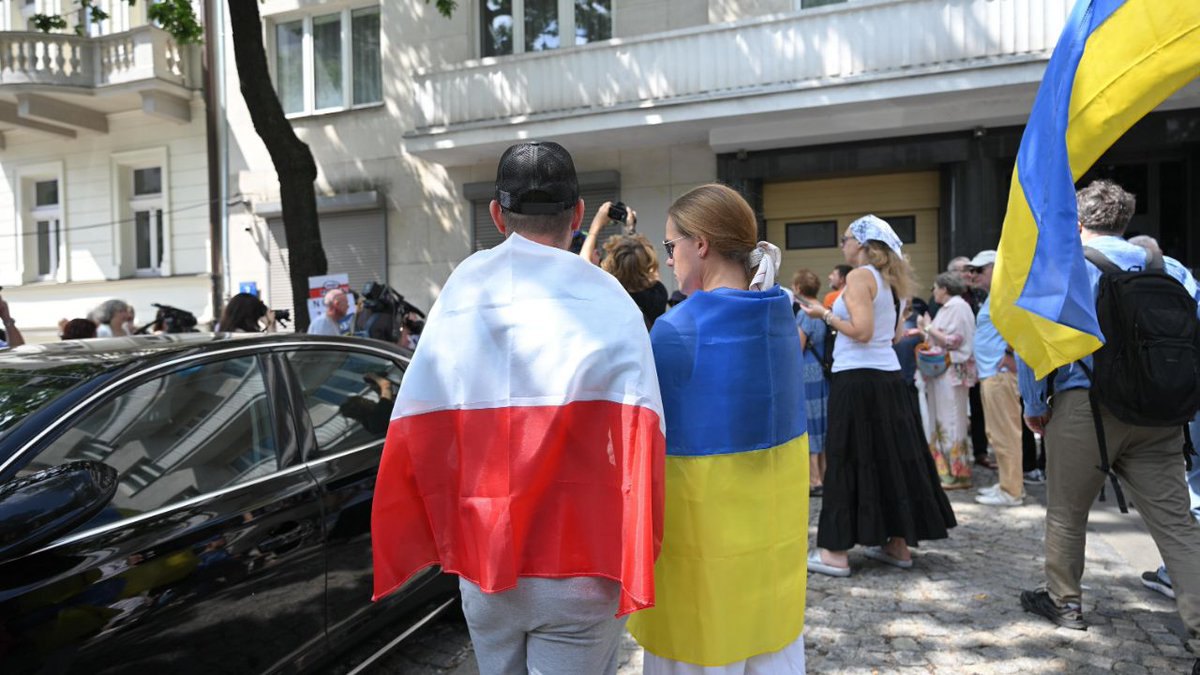 Під час акції на підтримку України у Польщі