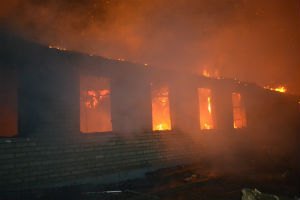 В Одесской области сгорела казарма
