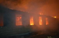 В Одеській області згоріла казарма