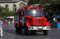 Пожарная машина разбила 5 автомобилей в Киеве 