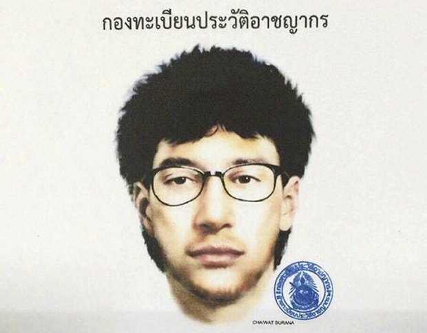 Портрет підозрюваного підривника з Бангкока