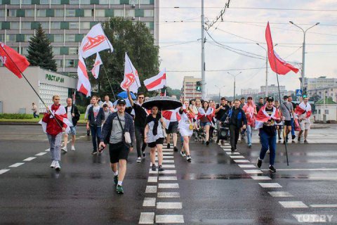 У Мінську затримали понад 140 учасників маршу (оновлено)