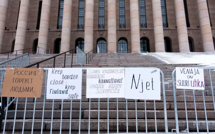 У Фінляднії російськомовні мітингували за закриття кордону з Росією